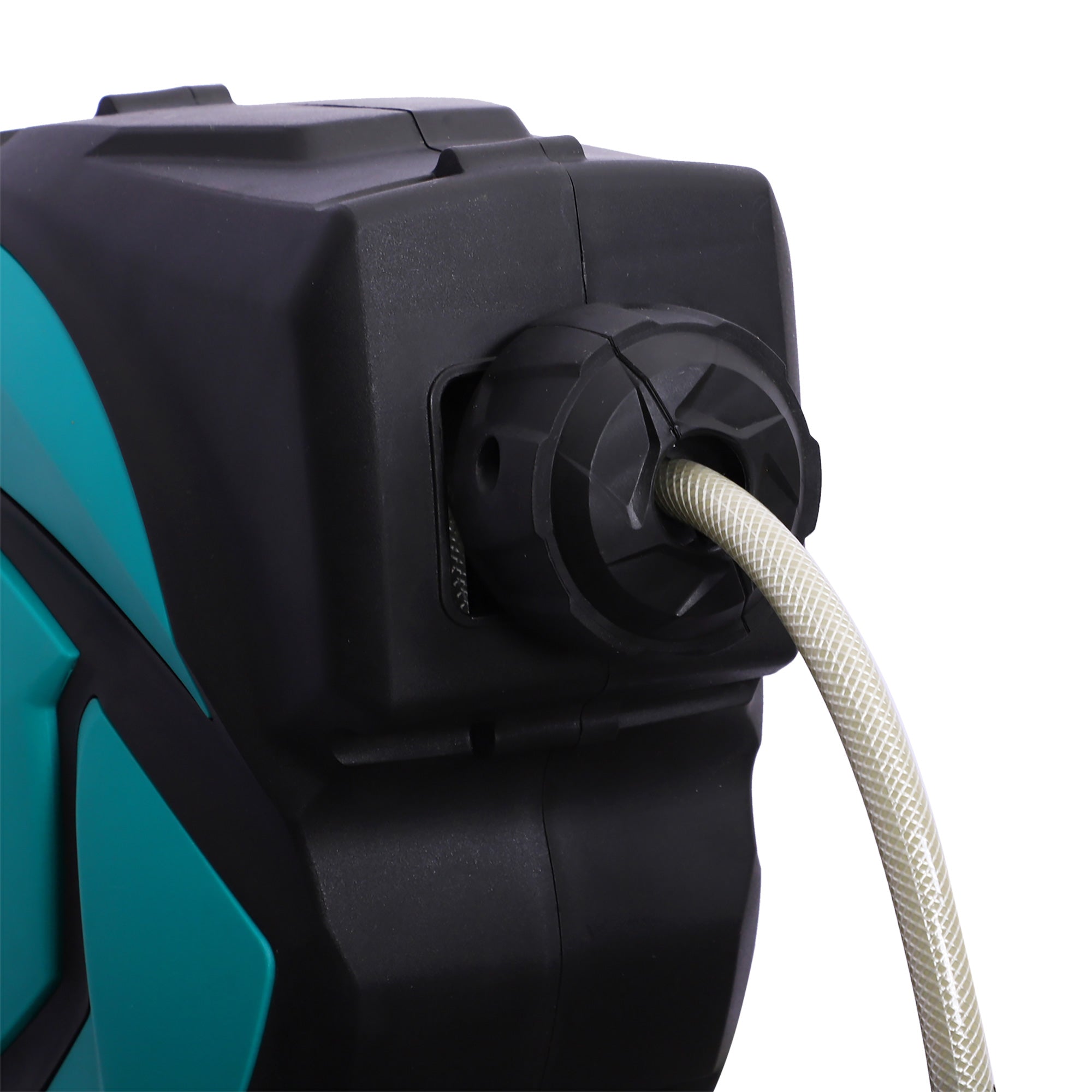 Carretel para Mangueira Retrátil de Irrigação 10m + 1m Verde e Preto 29,5x16,5x33 cm