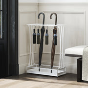 Suporte para Guarda-Chuva Moderno Branco 50x24x68 cm