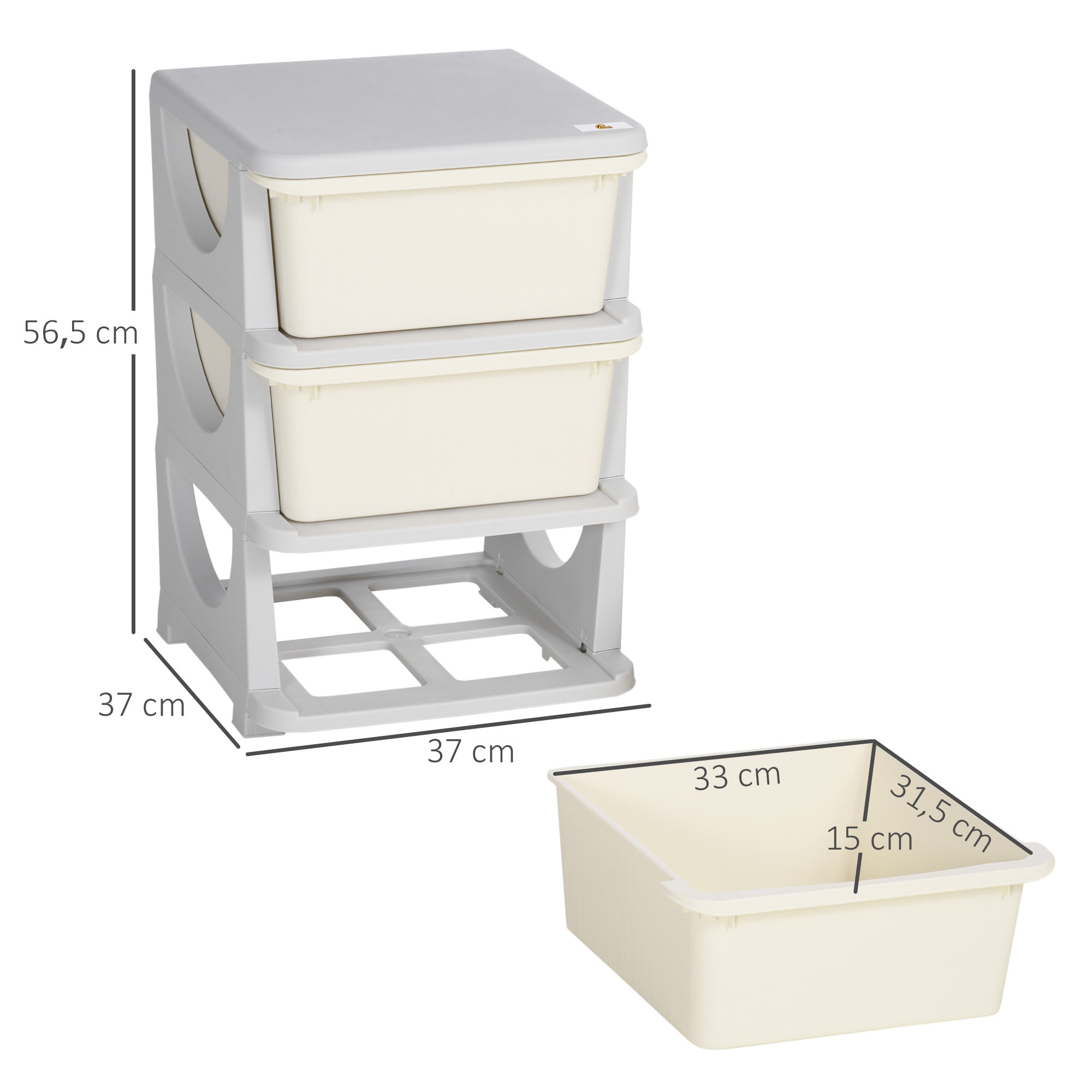Organizador de Brinquedos para Crianças 37x37x56,5cm - Cor Rosa