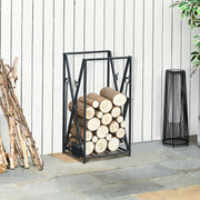 Suporte para Lenha 46x30x76 cm - Cor Preto