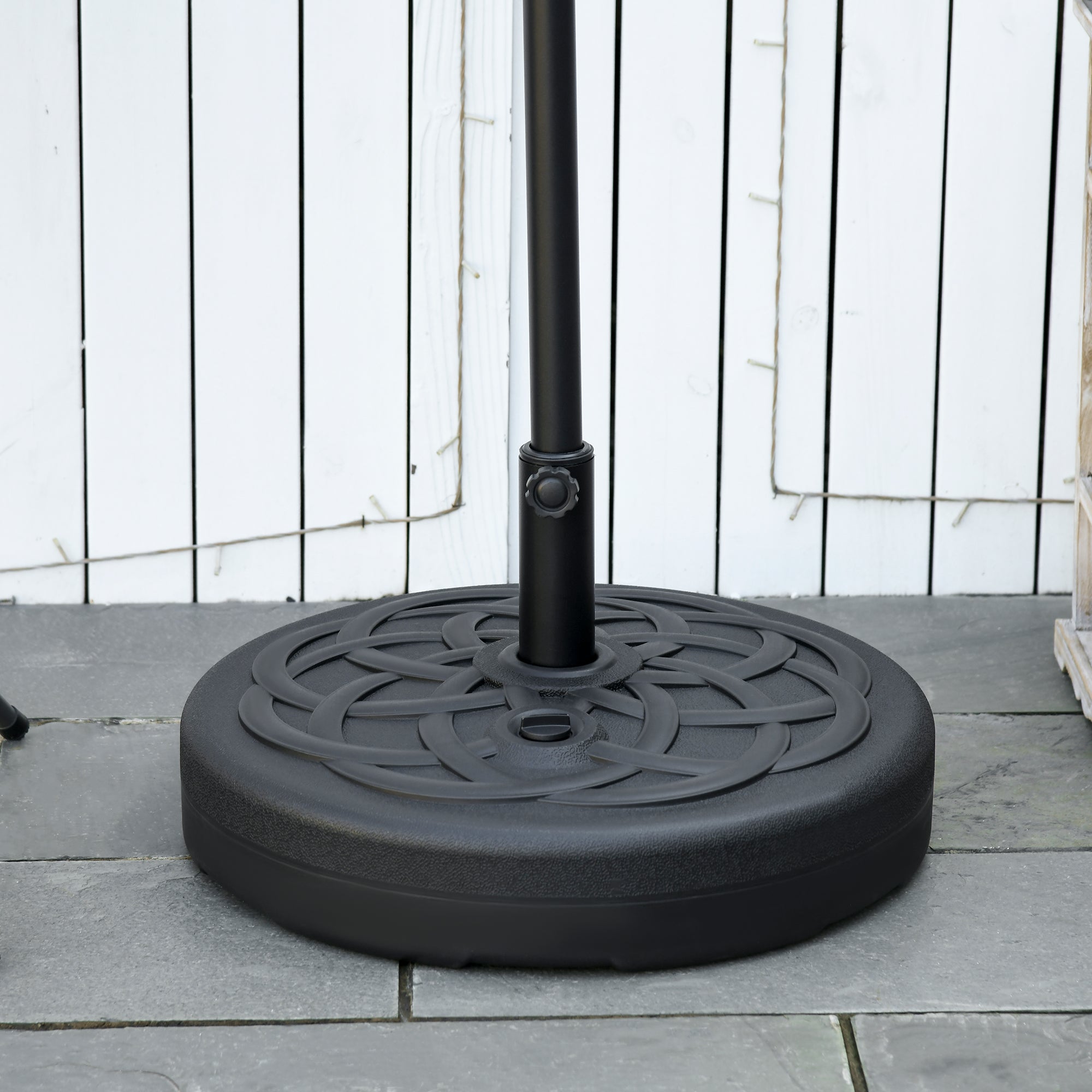 Base para Chapéu de Sol Redonda –  Ø56x30,5cm – Preto – Plástico PE