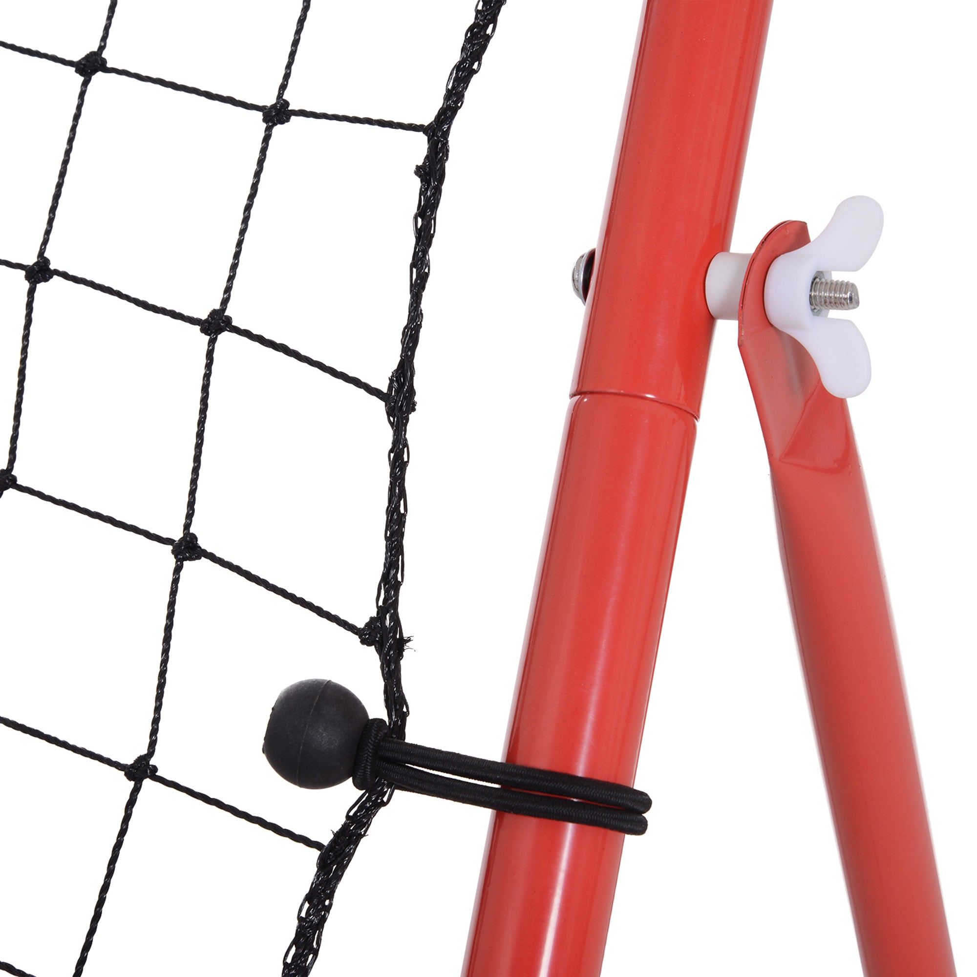 Rede de Rebote com Ângulo Ajustável 96x80x96cm - Vermelho