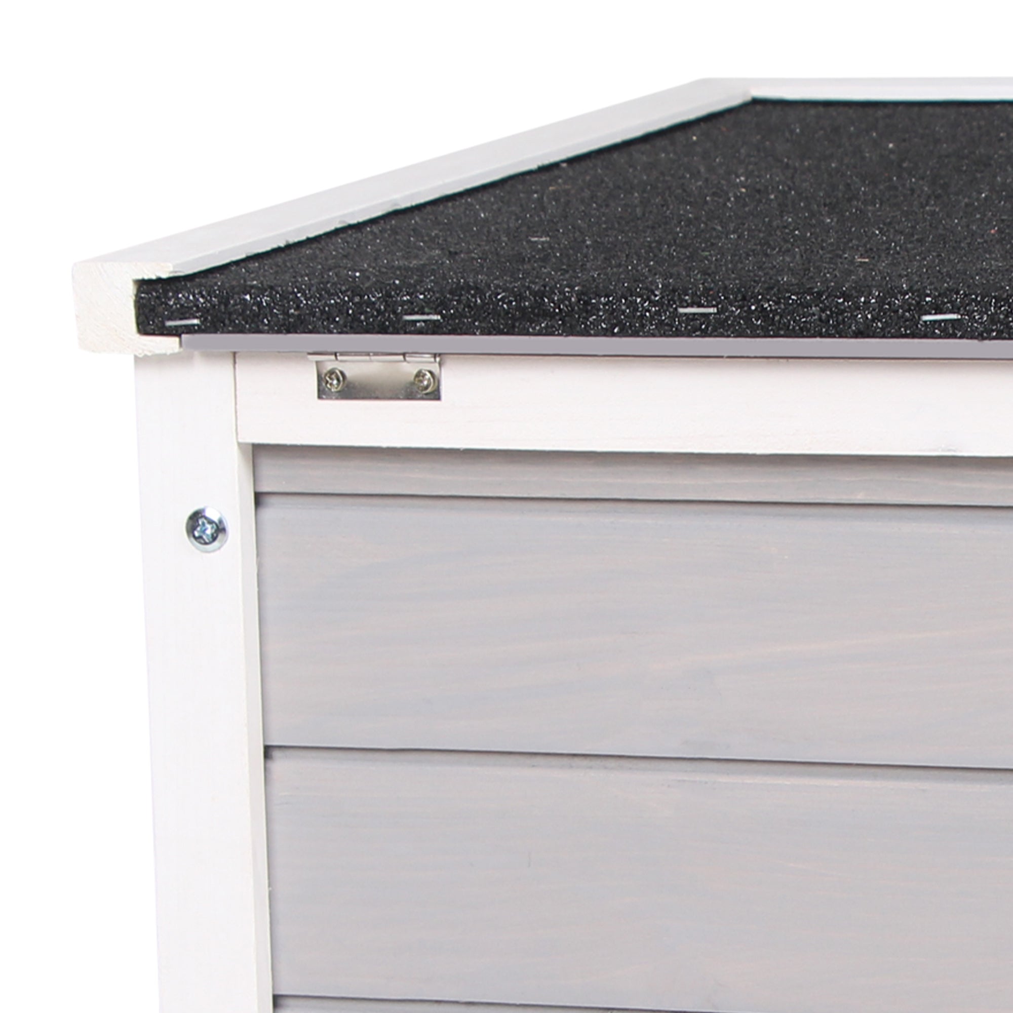 Coelheira de Madeira Exterior – 42x51x43 cm – Cinzento