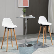 Bancos de Bar Estofados em PU – 38,5x42,5x91cm – Branco