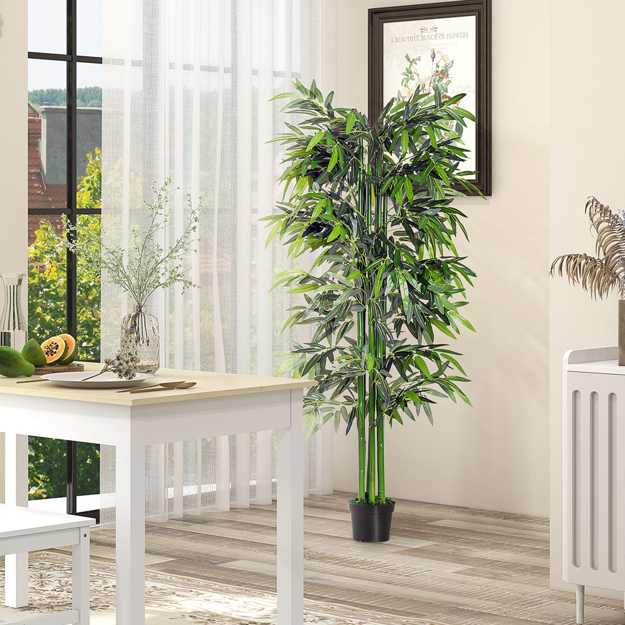 Planta Artificial Bambú Verde 180cm Ø20x180cm