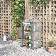 Estufa de Jardim – 69x49x125 cm – Transparente – Metal e PVC