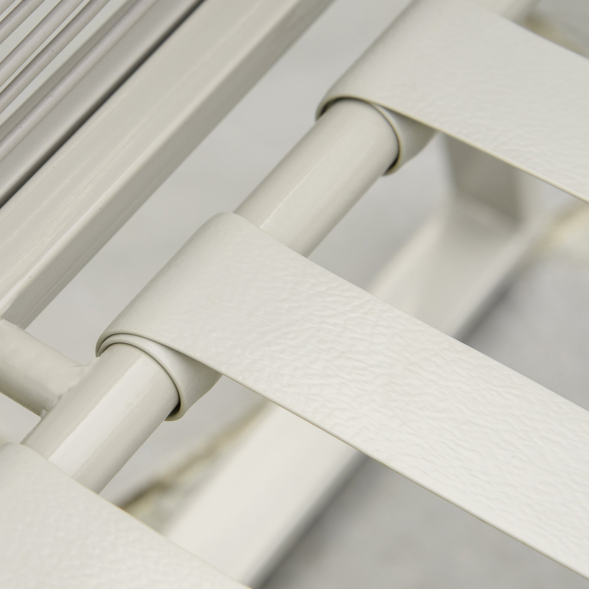 Conjunto de Móveis de Jardim em Vime – 116x68,5x79 cm – Cinza Claro – Aço, Vime PE, Poliéster, Madeira de Teca