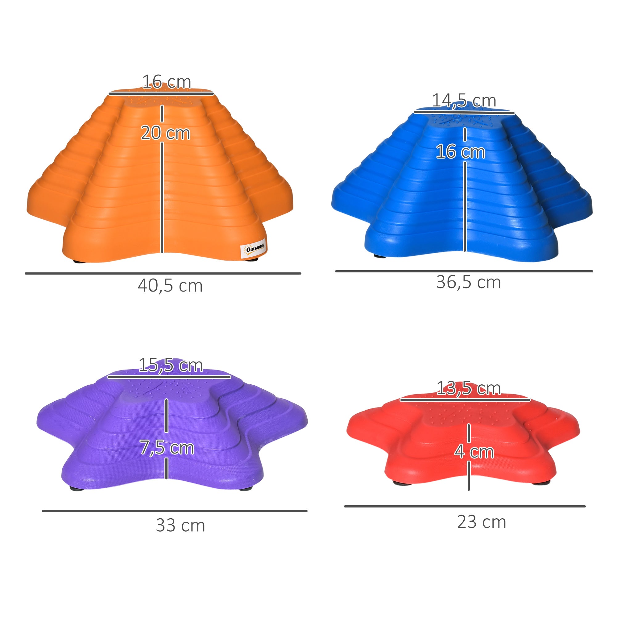 Jogo de Equilíbrio para Crianças – 40,5x40,5x20 cm – Multicor – Polipropileno