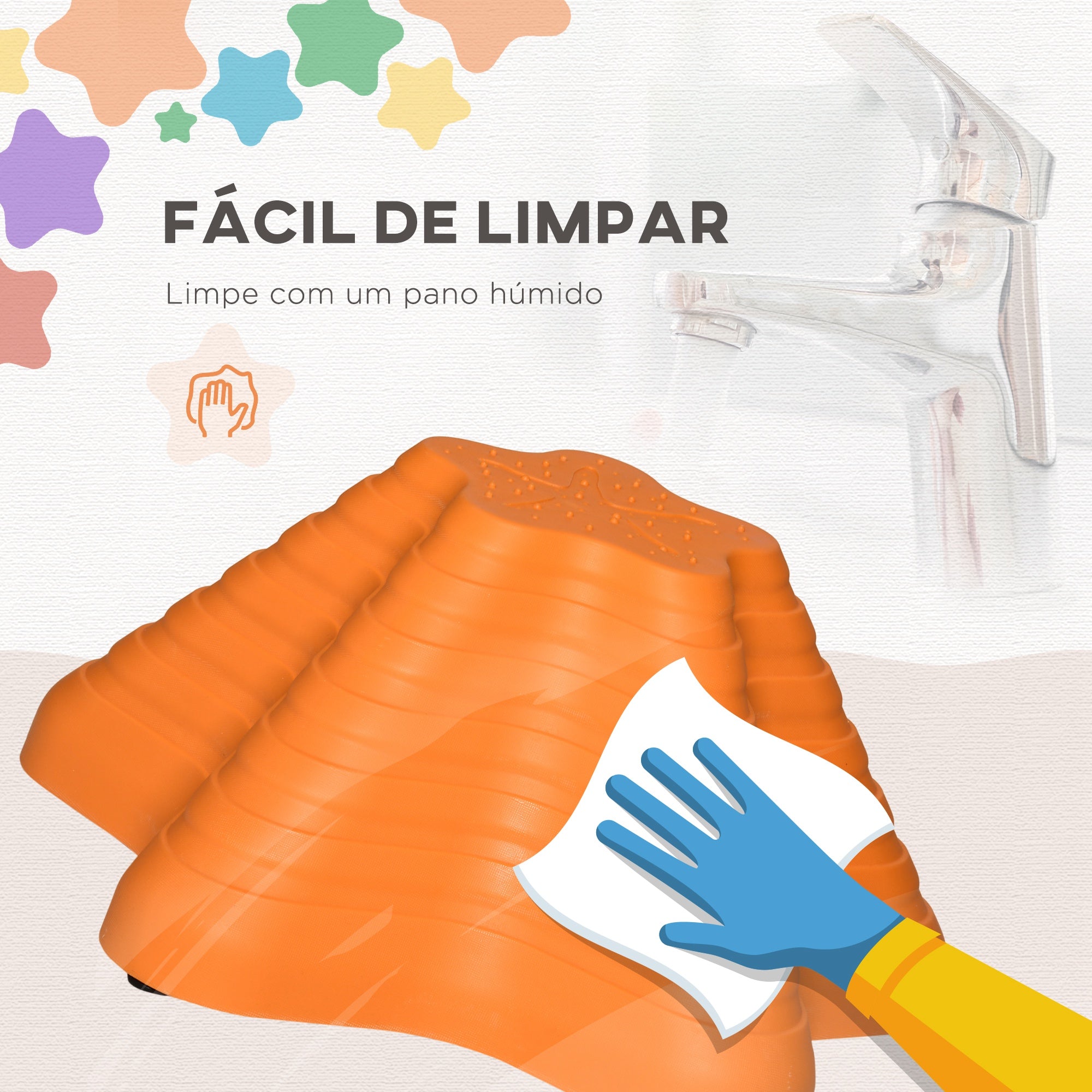 Jogo de Equilíbrio para Crianças – 40,5x40,5x20 cm – Multicor – Polipropileno