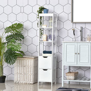 Armário Multiuso – 30x30x144 cm – Branco – MDF