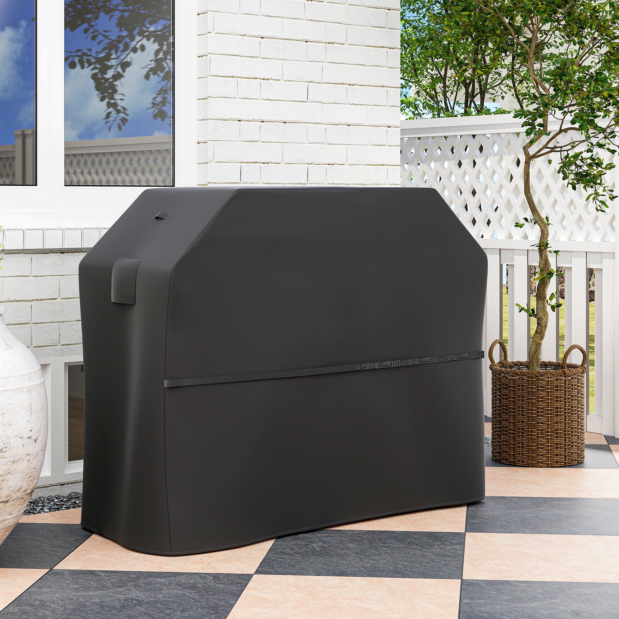 Capa Protetora para Barbecue 147x61x122 cm - Cor Preto