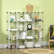 Armário Modular Organizador de Sapatos Transparente 125x32x125 cm