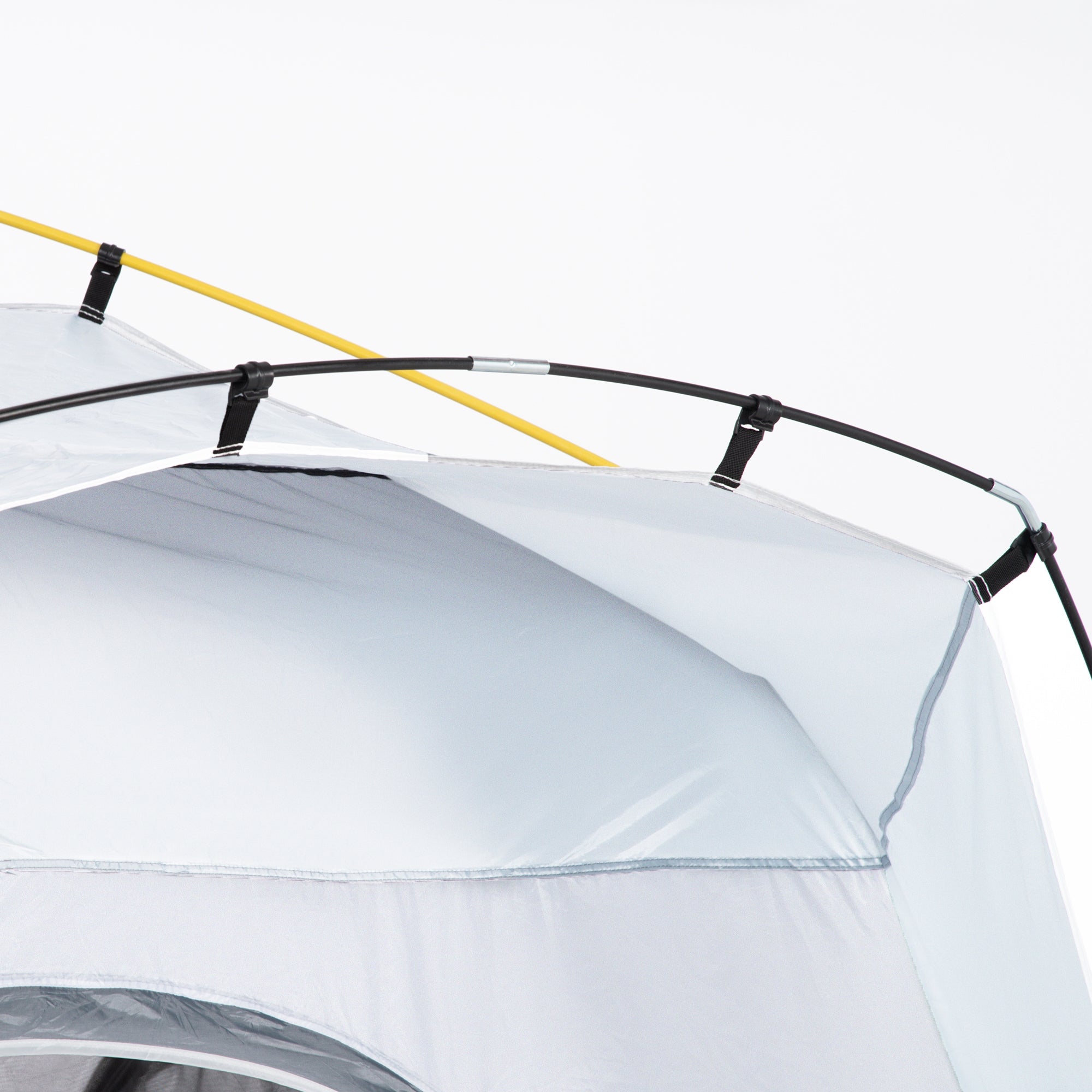 Tenda de Campismo Pop Up 240x240x199 cm Cinza