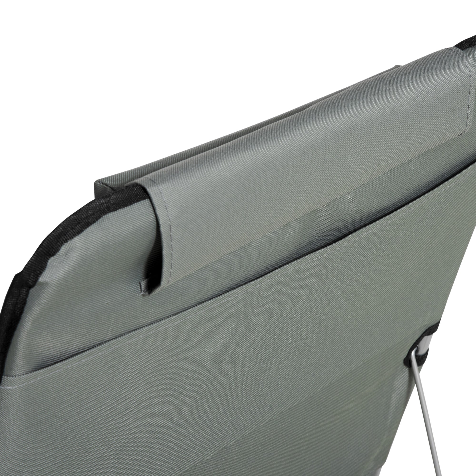 Conjunto de 2 Esteiras de Praia Dobráveis 124x53x37-50cm Cinzento