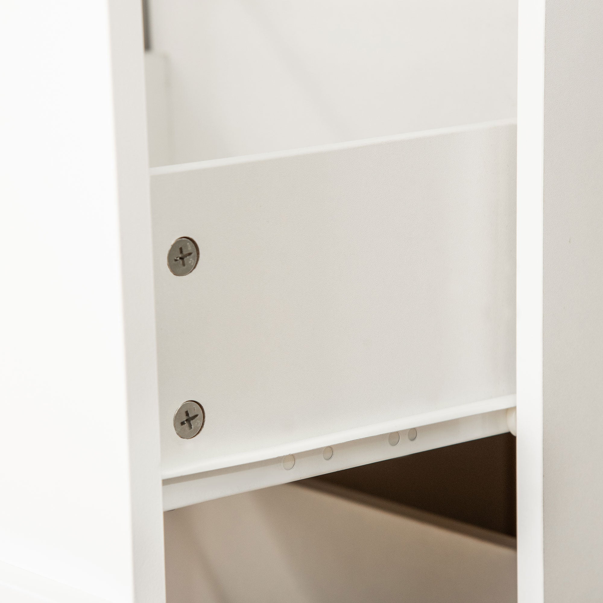 Bloco de Gavetas de Escritório Móvel Auxiliar – 43x45x72cm – Branco – MDF e Melamina