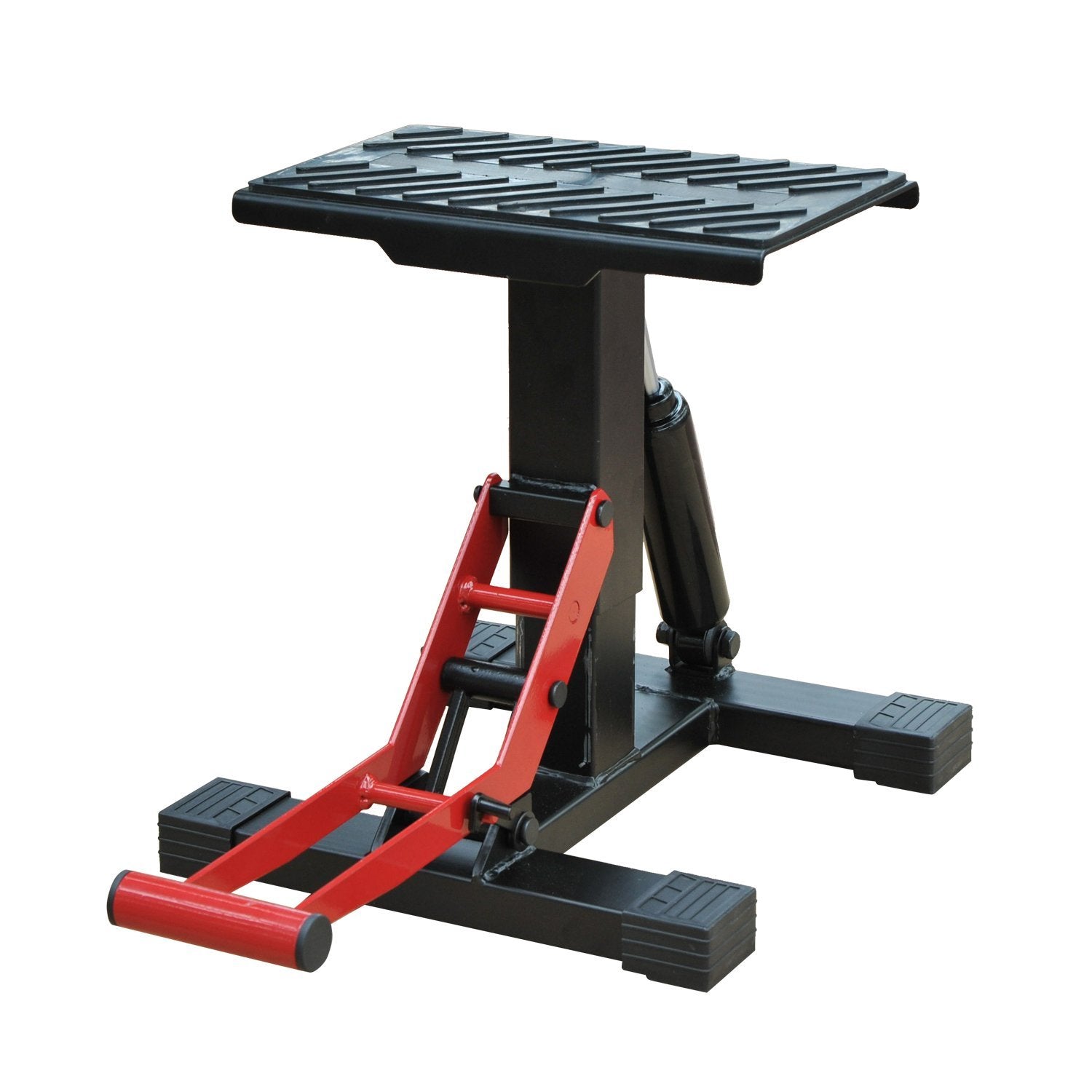 Plataforma Elevadora Universal para Motocicletas 28x17,5x24,5-35,5 cm Preto e Vermelho