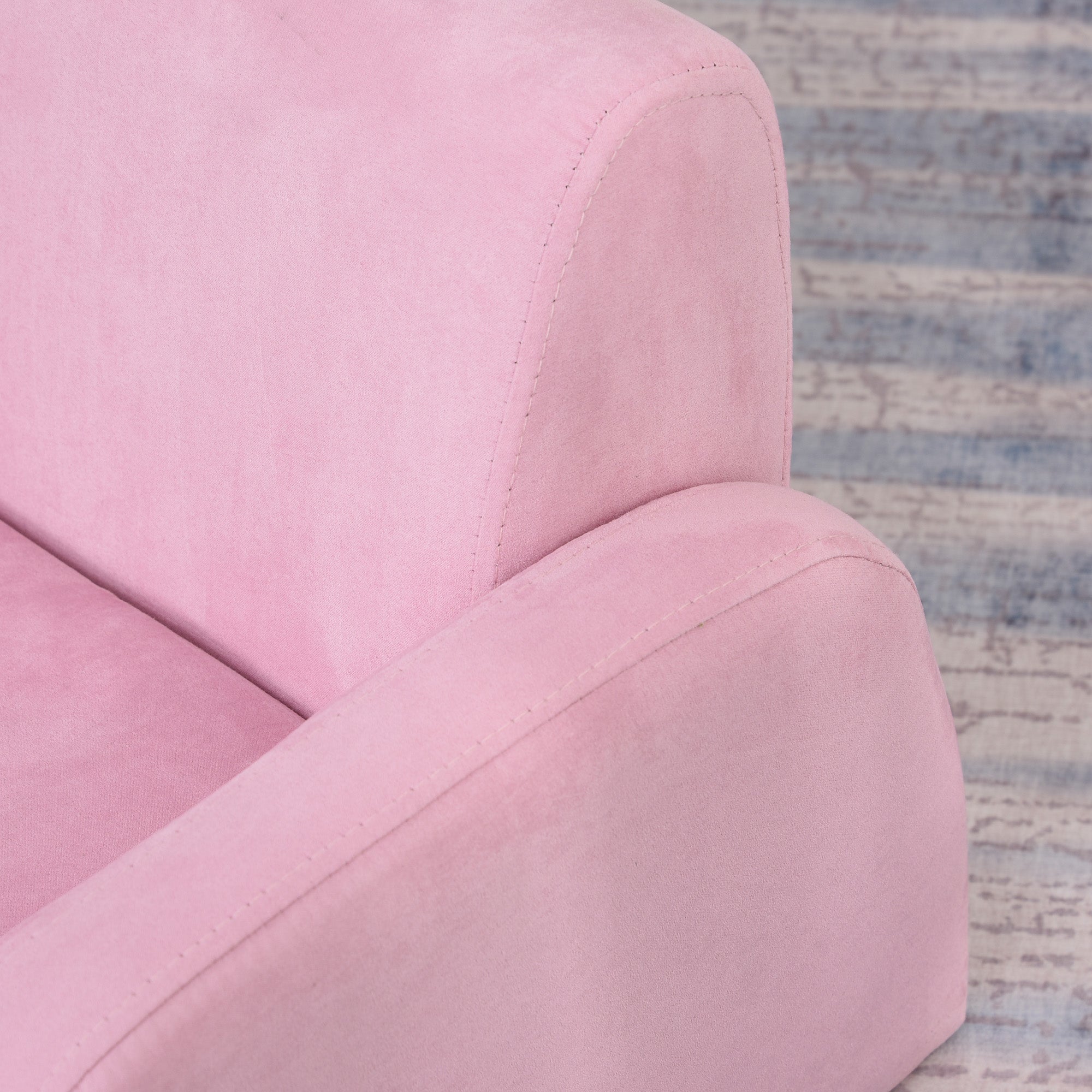 Poltrona Infantil Dobrável 2 em 1 47x45x38cm Rosa