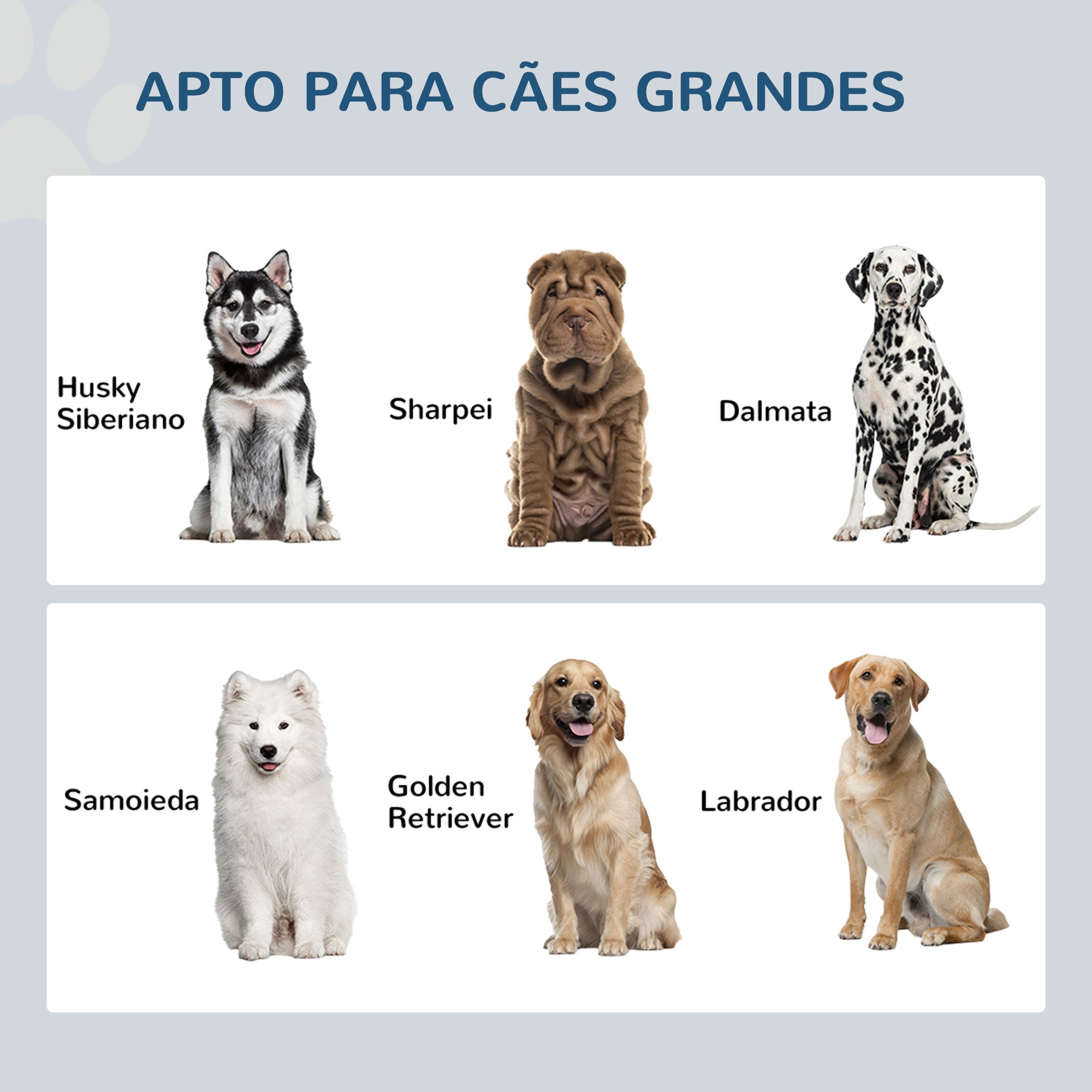 Comedouro Elevado para Cães – 60x30x36cm – Branco – Aço inoxidável e MDF