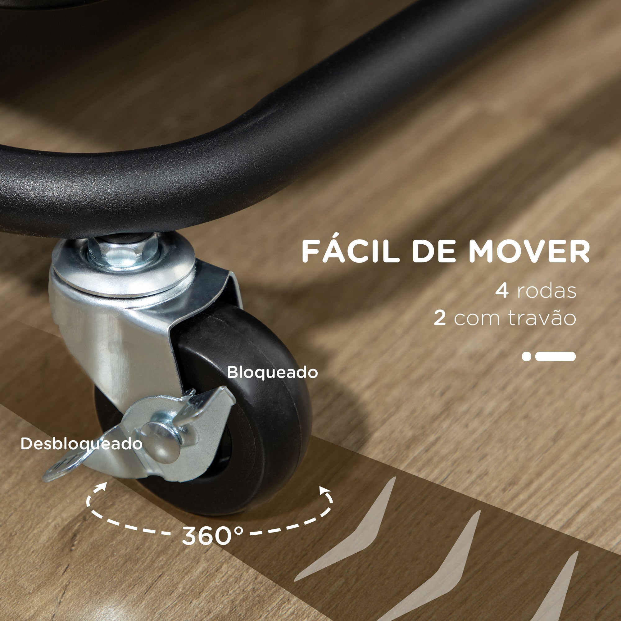 Carrinho de Cozinha de Aço com 3 Cestas e 4 Ganchos 42x38x86,5cm - Preto