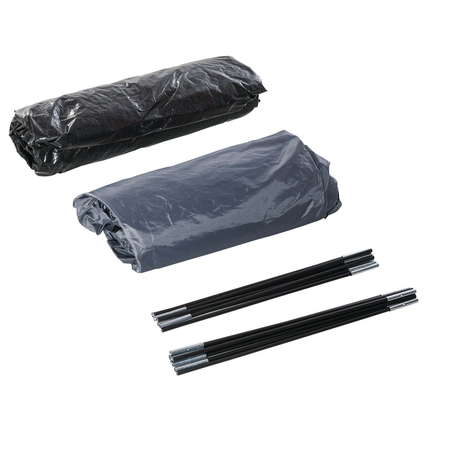 Tenda de Campismo para 2-3 Pessoas 300x250x130 cm Cinza e Azul