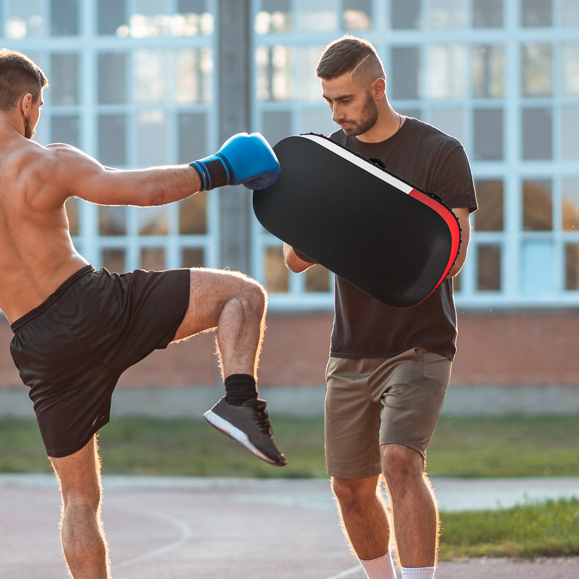 Escudo de Golpe para Treino de Boxe Thai Pads 38x20x18 cm - Preto