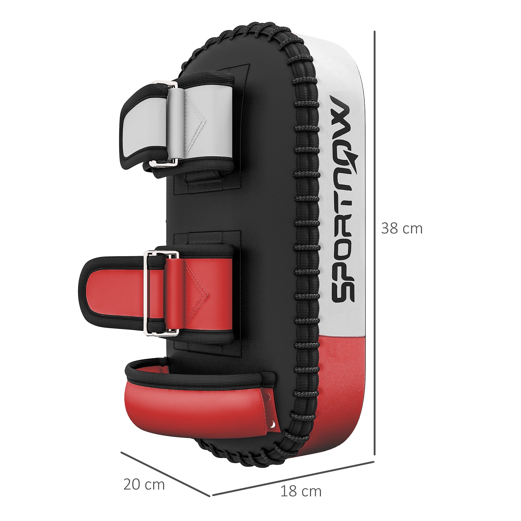 Escudo de Golpe para Treino de Boxe Thai Pads 38x20x18 cm - Preto