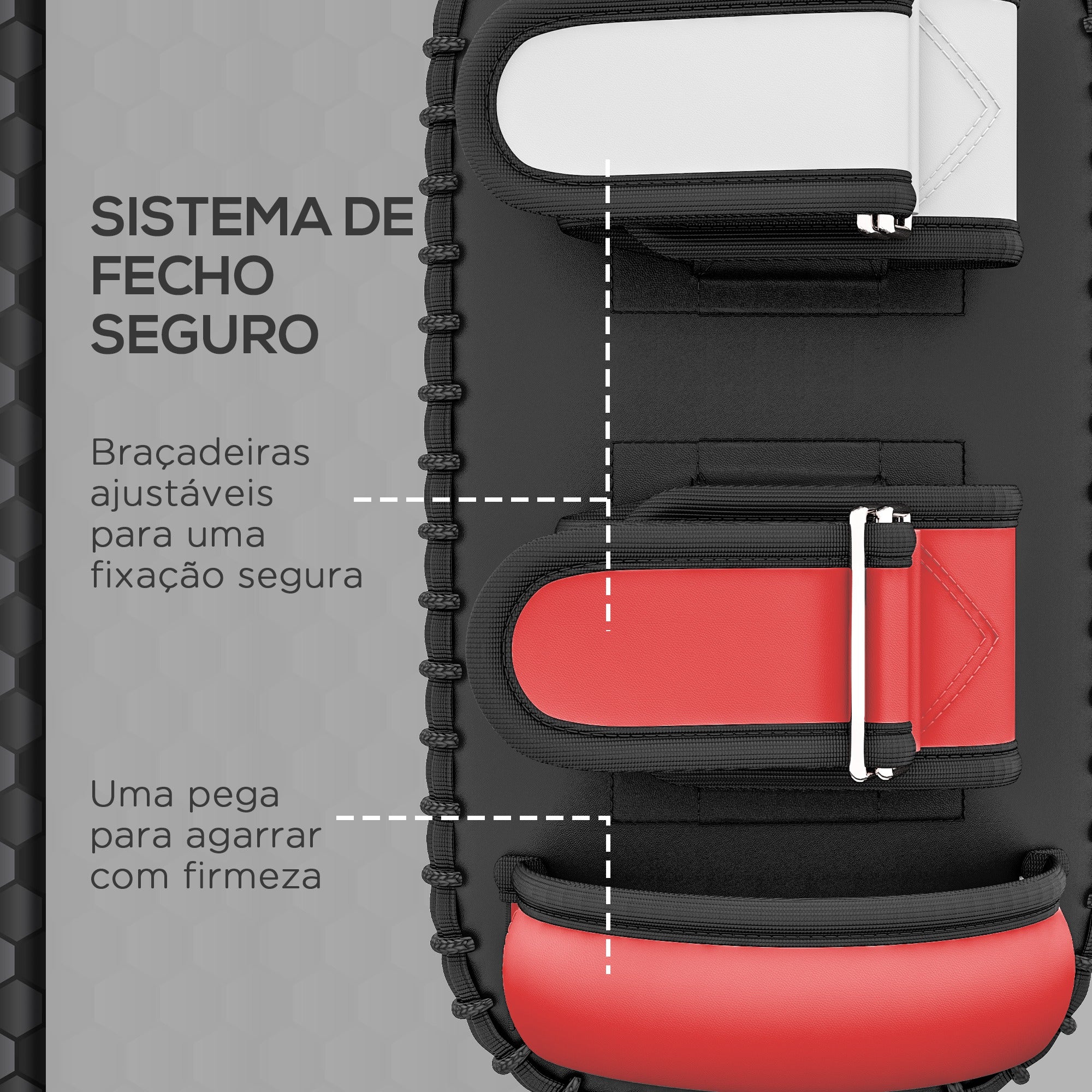 Escudo de Golpe para Treino de Boxe Thai Pads 38x20x18 cm - Preto