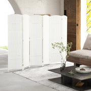 Biombo de 6 Painéis Dobrável 240x170 cm - Cor Branco