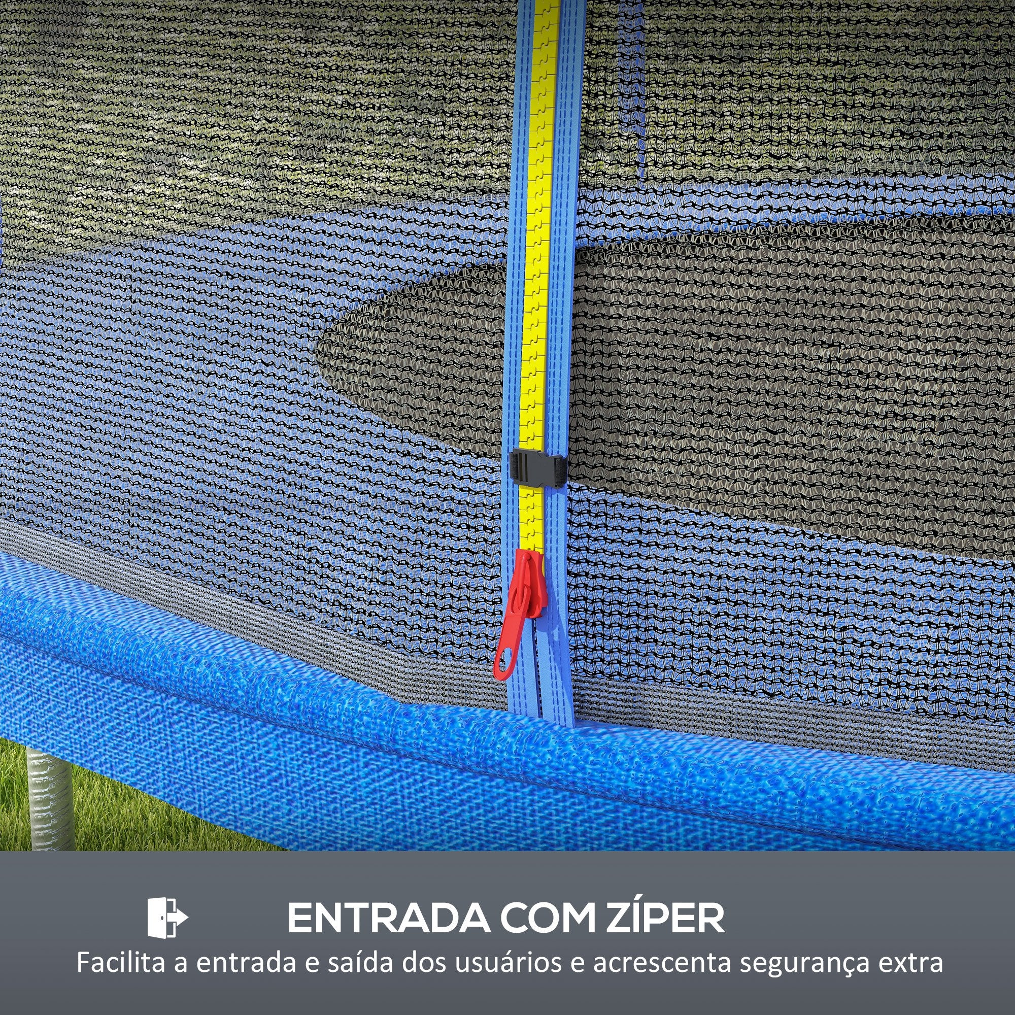 Rede de Segurança para Trampolim Ø305x180 cm - Azul