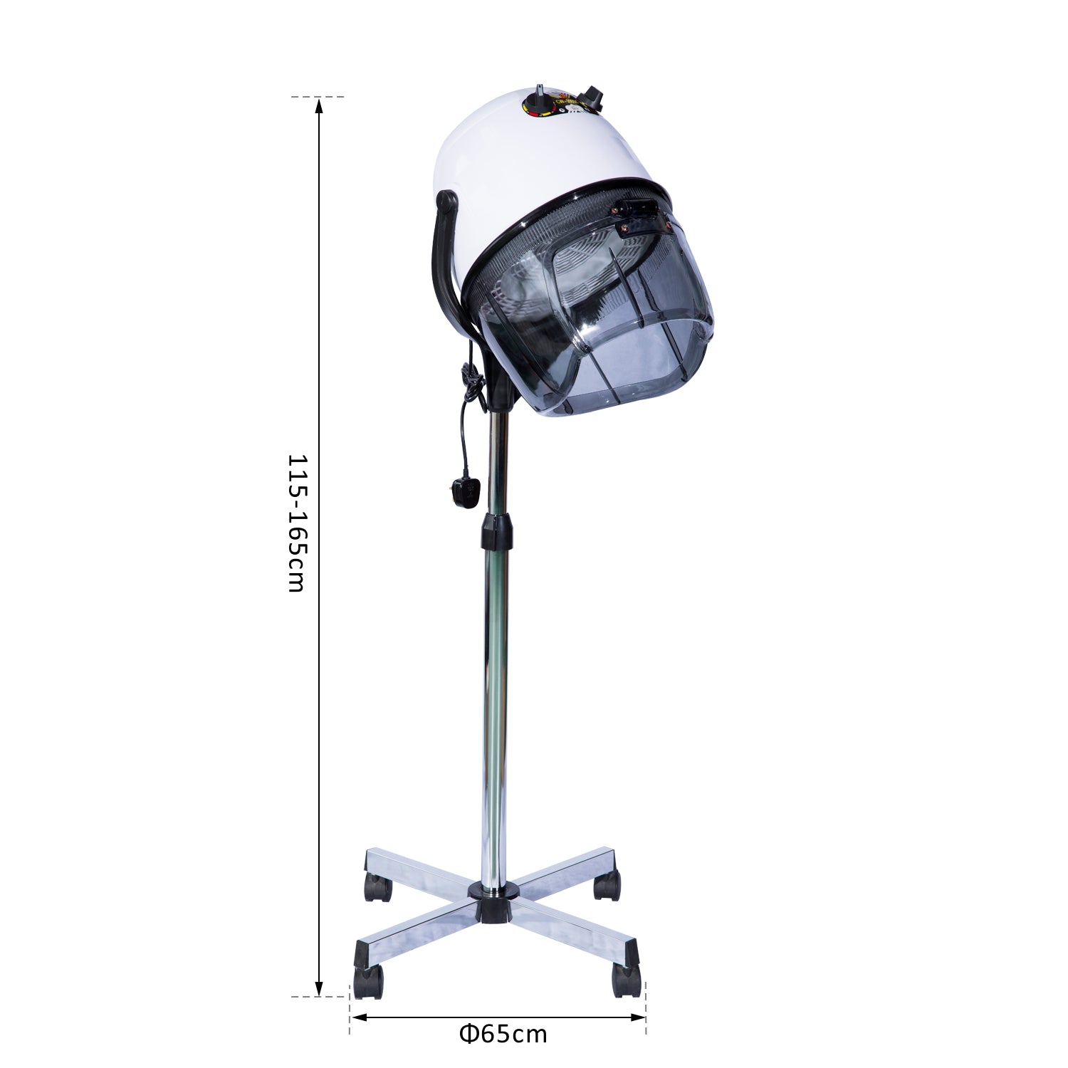 Secador de Cabelo Profissional Plateado 1180W - 65x65x(115-165) cm