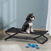 Cama Elevada para Cães Dobrável 92x56,5x19,5cm - Cor Preto