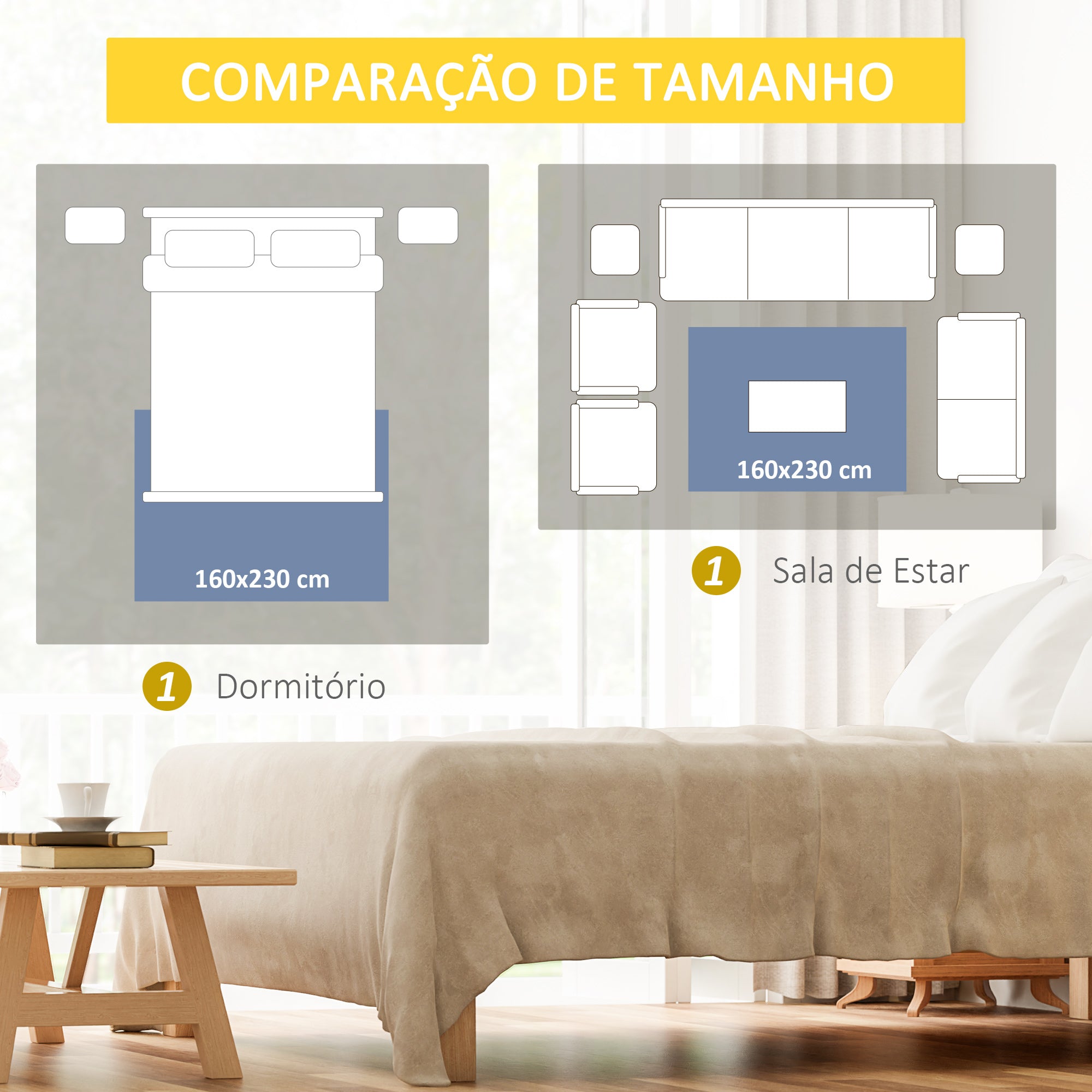 Tapete Geométrico – 230x160cm – Multicor – Poliester