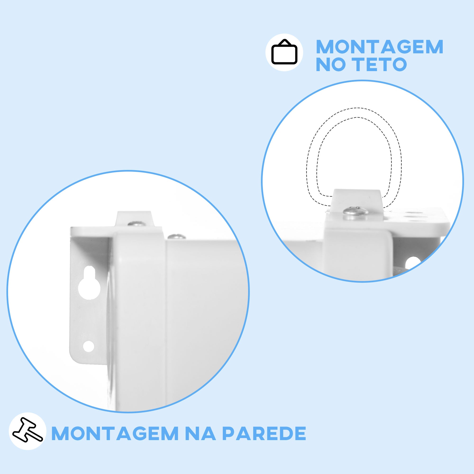 Tela de Projeção Manual – 236,8x8x158 cm – Branca – Plástico