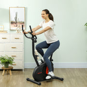Bicicleta Estática com 8 Níveis de Resistência Magnética - 88x50,5x131,5 cm - Cor Preto