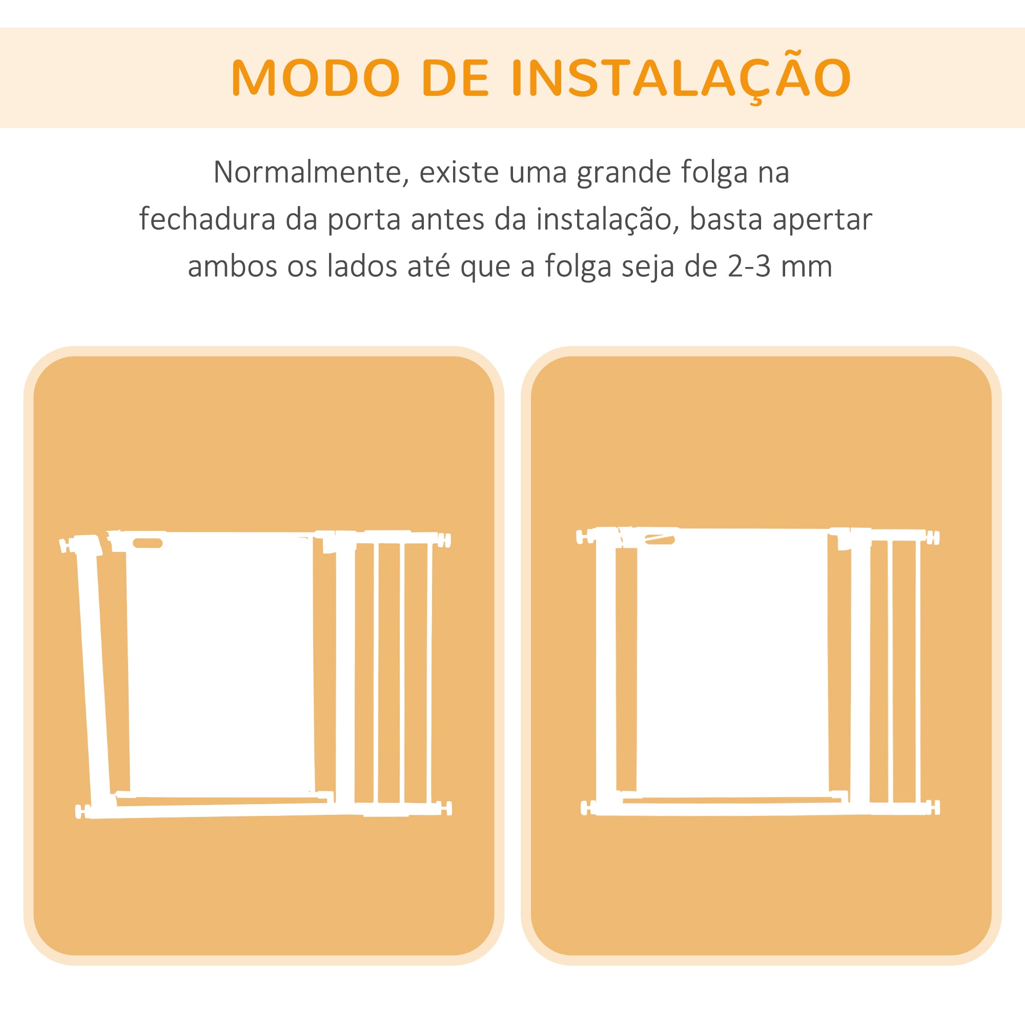 Barreira de Segurança Extensível – 103x76 cm – Cinza Claro – Aço, ABS e tela de arame de aço