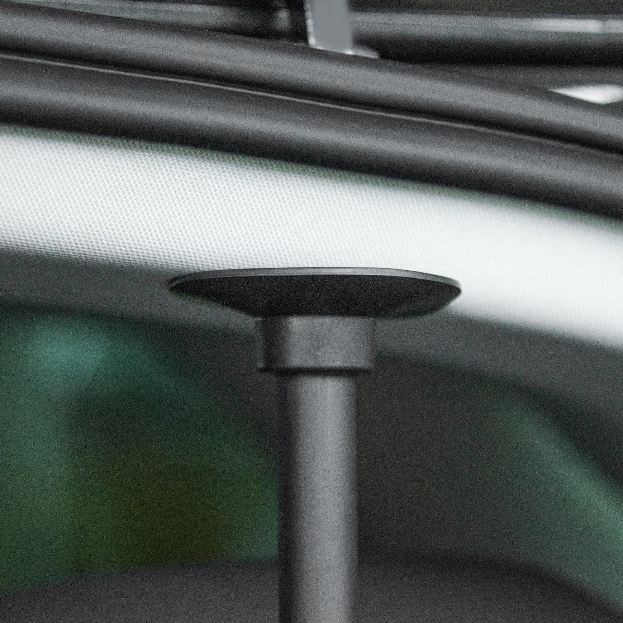 Grade de Segurança para Carros – 87-135x60-105cm – Preto – Metal com Plástico