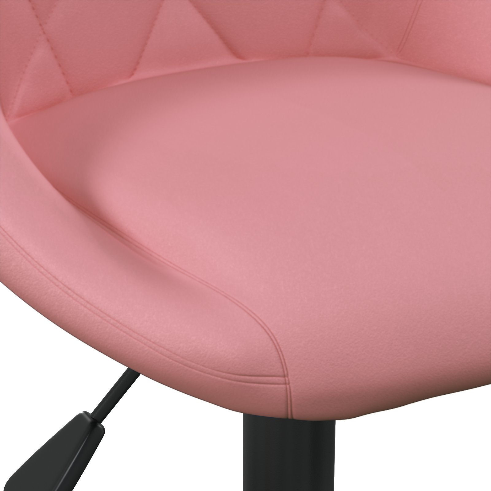 Banco de bar Rosa 46 x 44 x (62.5-77.5) cm Couro sintético