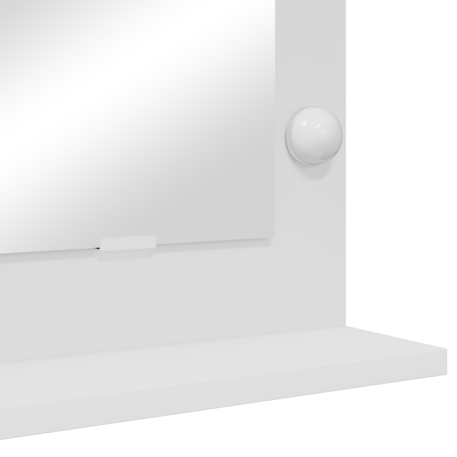 Espelho de Vaidade com luzes de tira LED Branco 60 x 55 x 18 cm