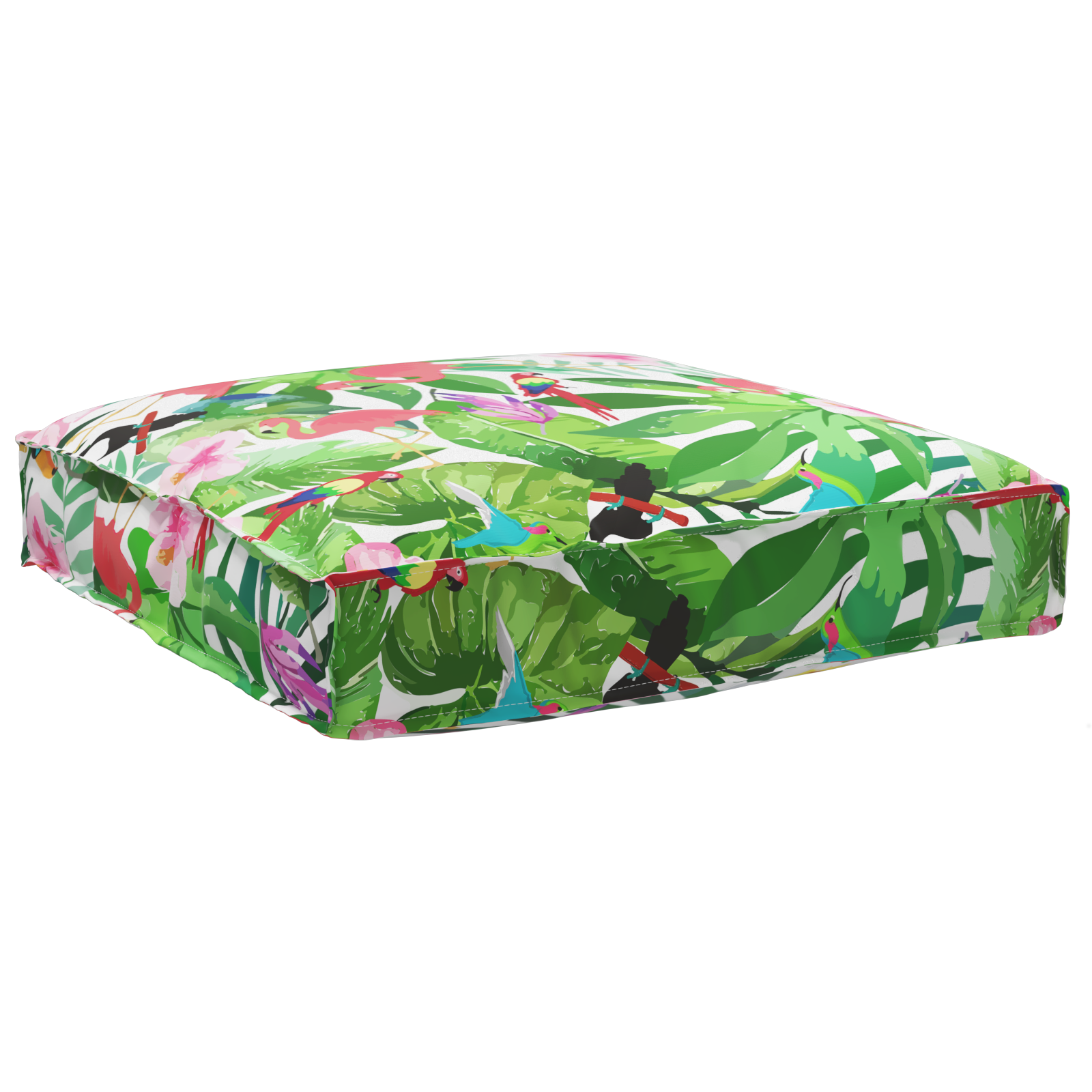 Almofada de palete para assento Multicolor 80 x 80 x 12 cm