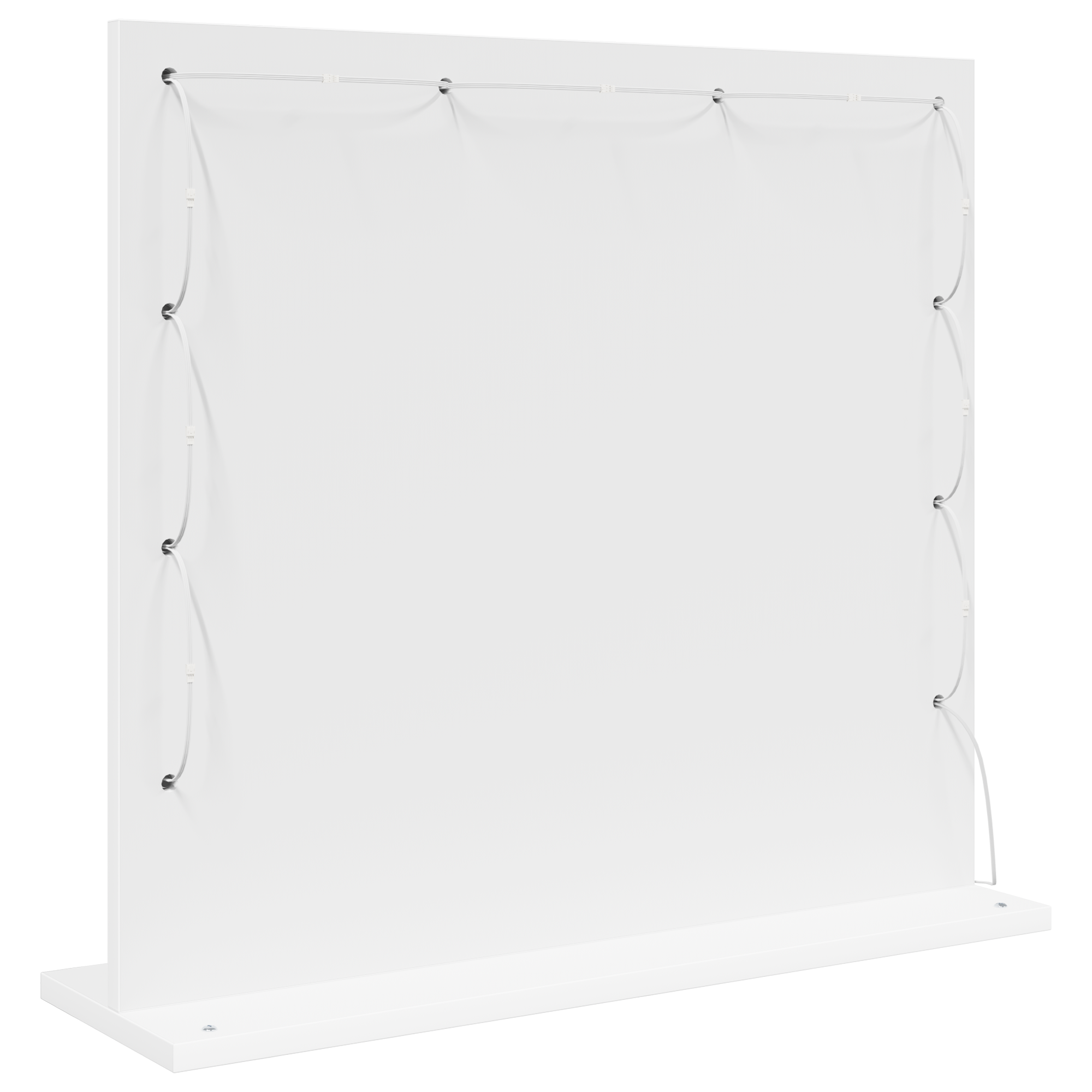 Espelho de Vaidade com luzes de tira LED Branco 60 x 55 x 18 cm