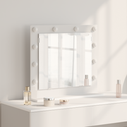 Espelho de Vaidade com luzes de tira LED Branco 60 x 55 x 18 cm