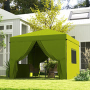 Tenda Dobrável 3x3 m Verde - 300x300x280 cm