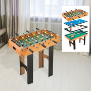 Mesa Multi-Jogos 4 em 1 Madeira e Preto 87x43x73 cm
