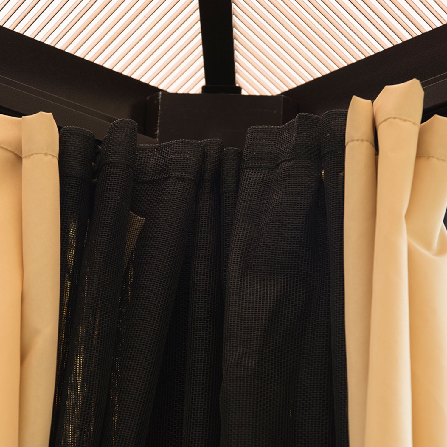 Pérgola para Jardim 3x3,6m Bege e Marrom