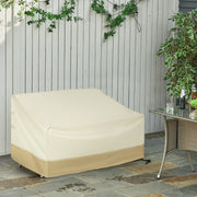 Capa Protetora para Móveis de Jardim 152x87x59-79 cm Bege e Creme