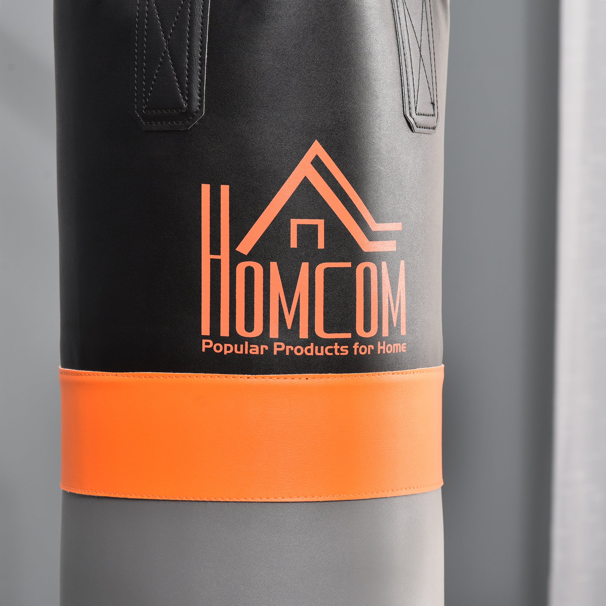 Saco de Boxe Suspenso Multifuncional 115x157x221 cm Preto e Cinza