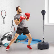 Punching Ball Ajustável em Altura Ø48x136-154 cm - Cor Preto