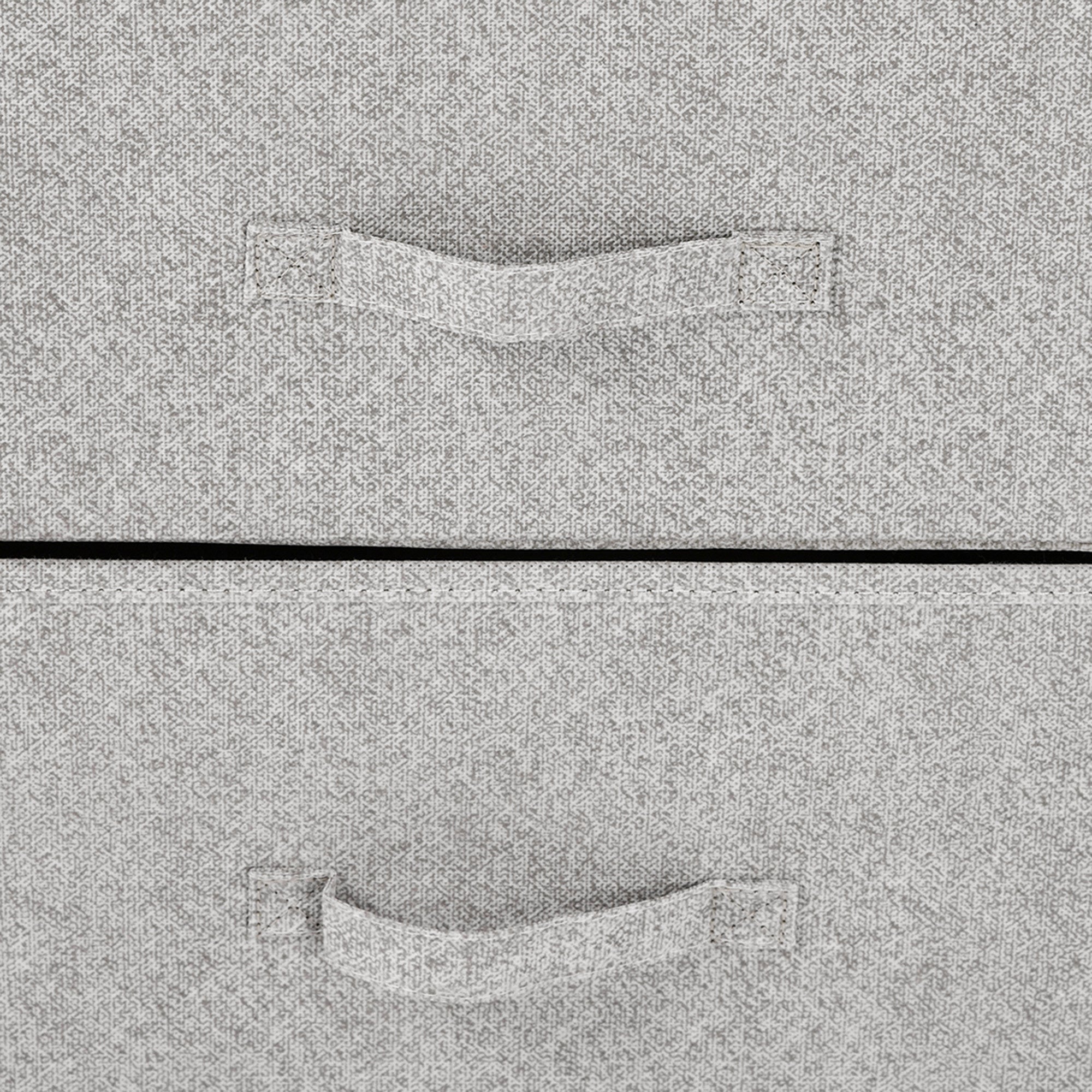 Organizador de Cômoda com 4 Gavetas 45x30x92cm - Branco e Cinza