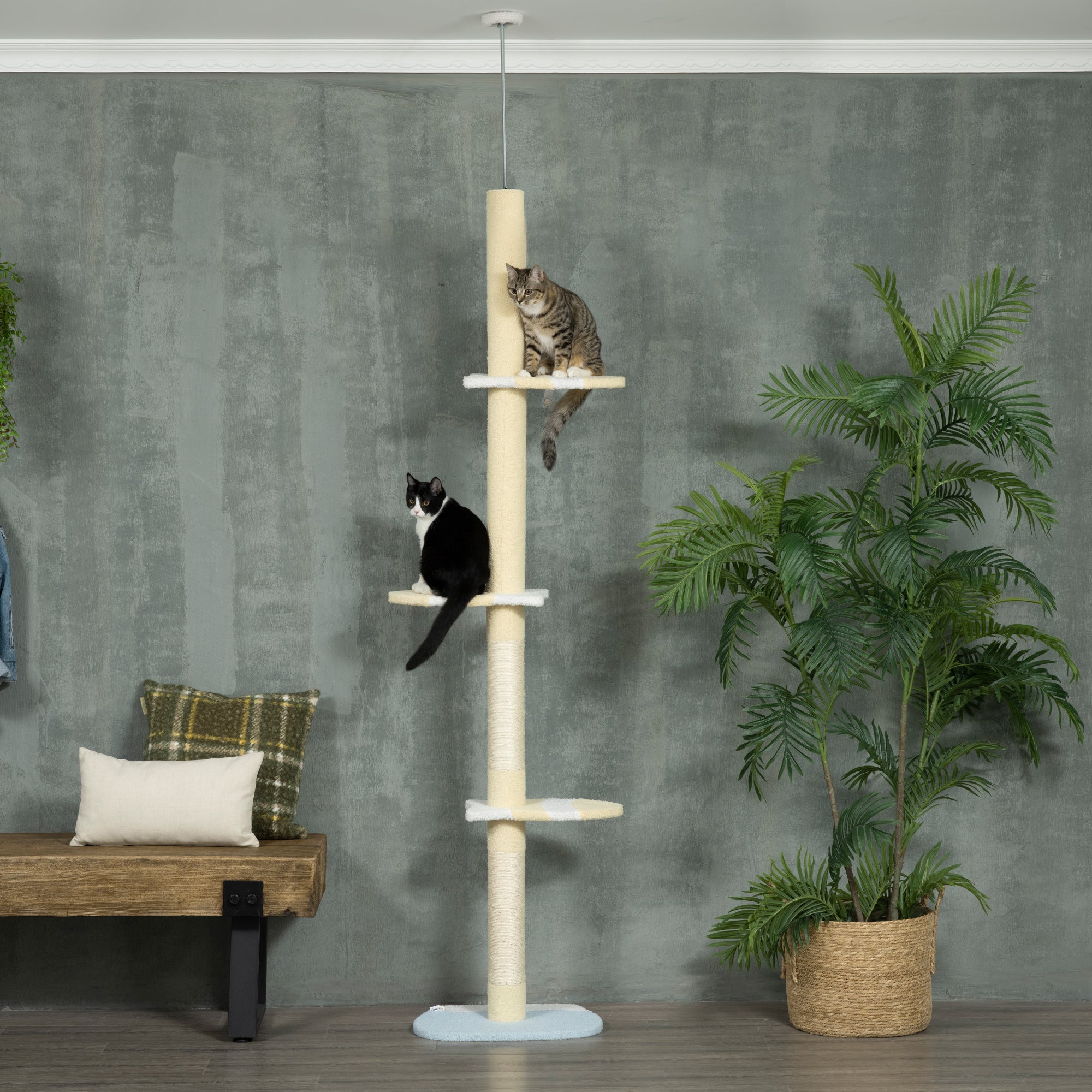 Arranhador para Gatos 220-260cm Creme