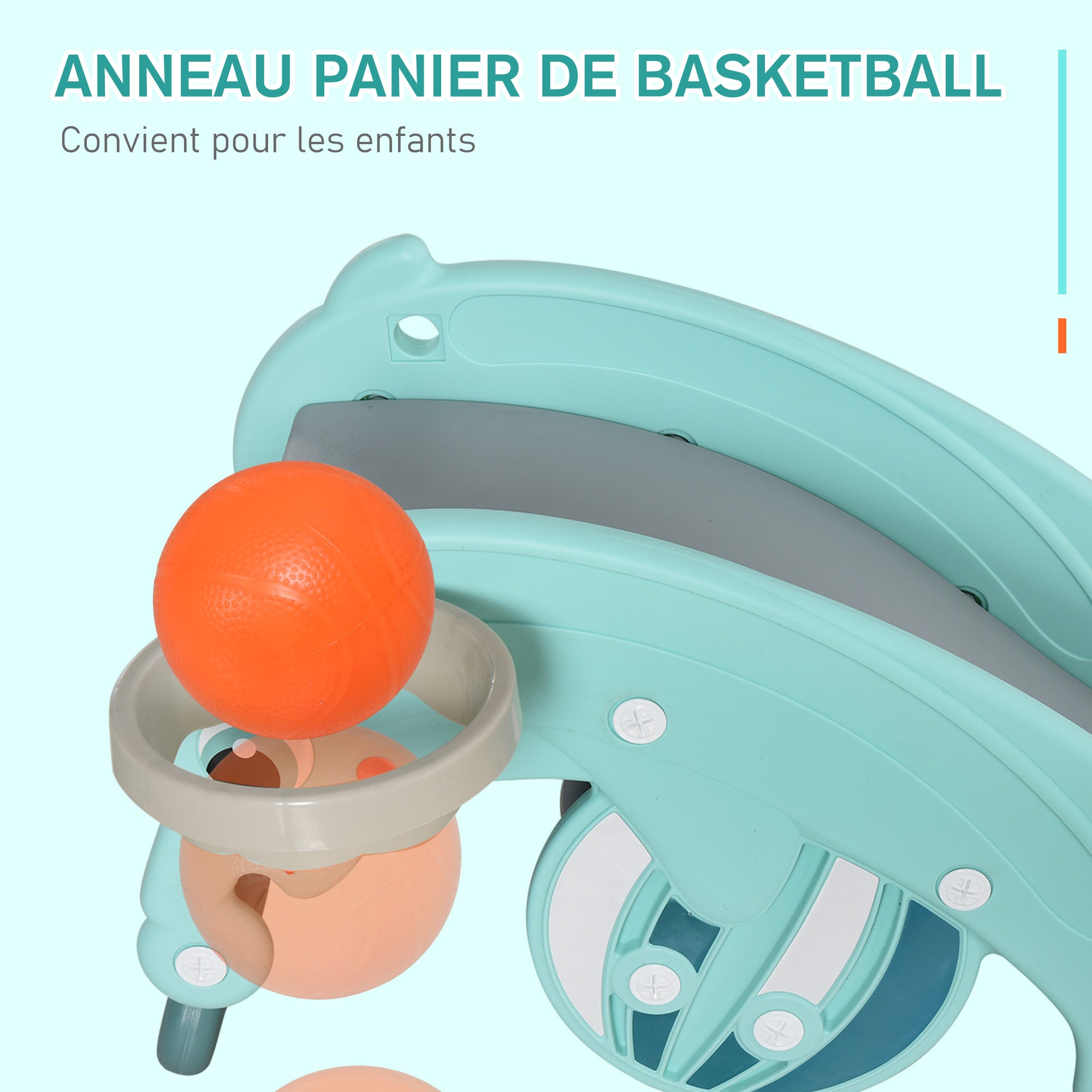 Balanço 3 em 1 Escorrega Golfinho e Cesta de Basquete 72x34x47 cm Verde
